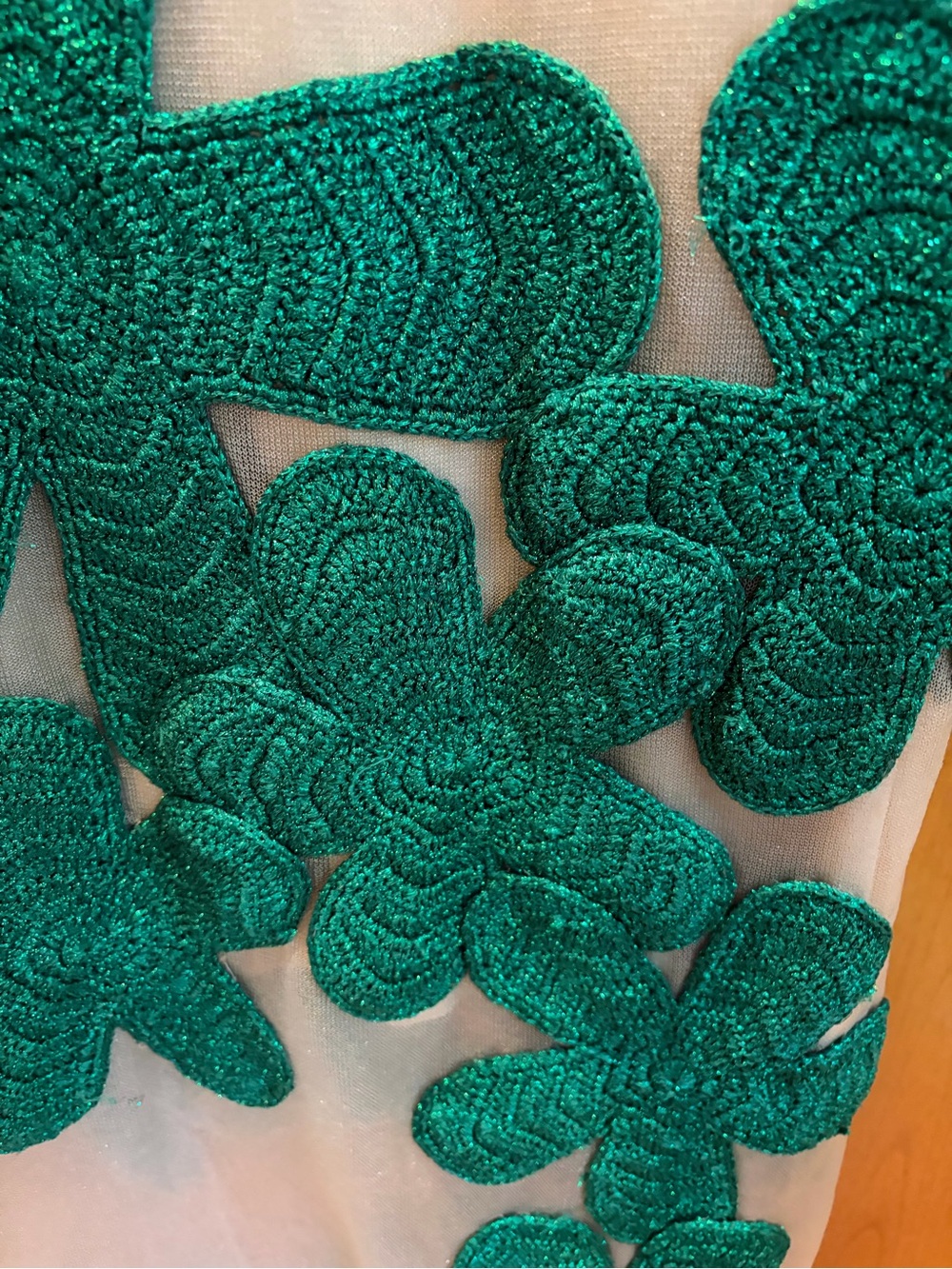 SIMONMILLER Hibiscus Crochet Dress in Gummy Green Medium - Picture 10 of 17